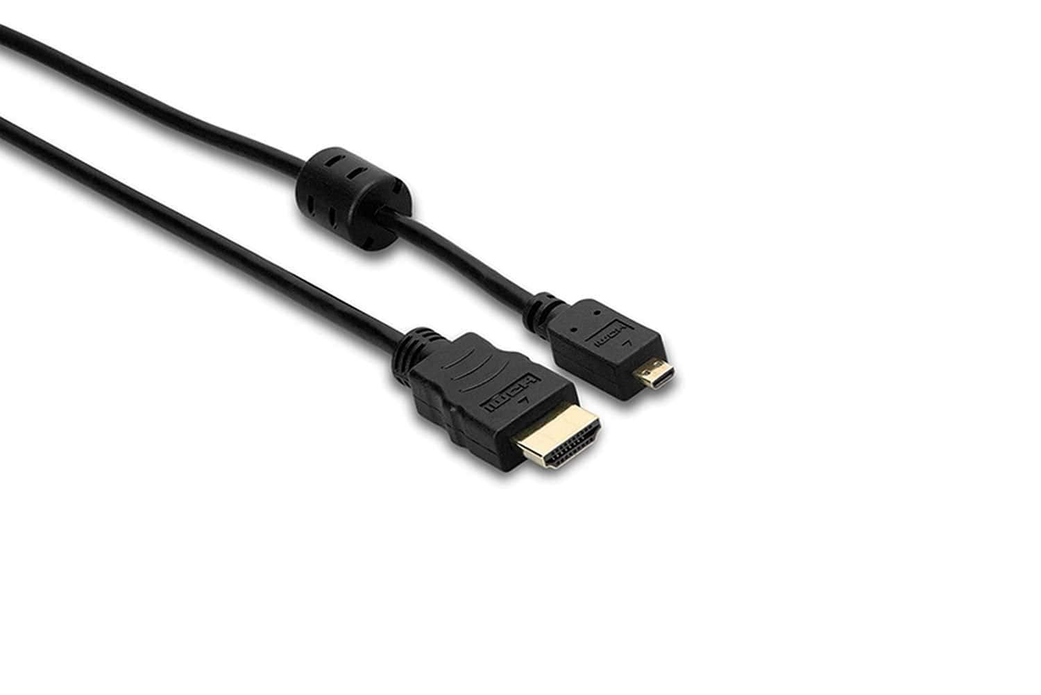 Hosa HDMM-403 HDMI to HDMI Micro Cable with Ethernet 3ftft - PSSL ProSound and Stage Lighting