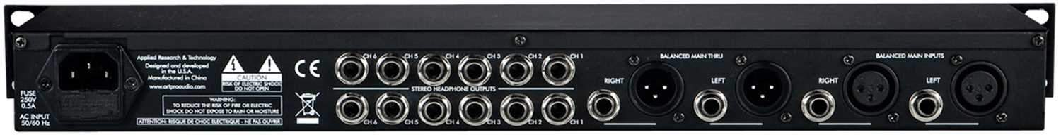 ART HeadAmp6 Six Channel Headphone Amplifier - PSSL ProSound and Stage Lighting