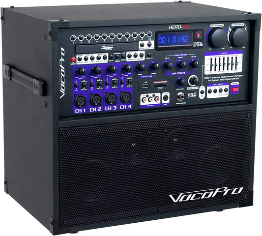 VocoPro Hero-Rec 3 Compact All-In-One Entertainment System - PSSL ProSound and Stage Lighting