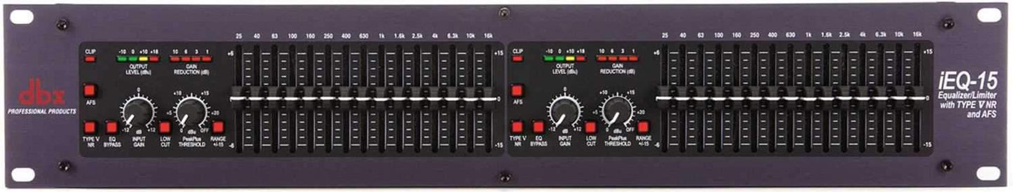 dbx iEQ15 Dual 15-Band Graphic EQ with AFS - PSSL ProSound and Stage Lighting