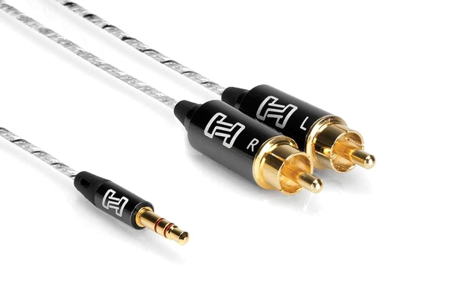 Hosa IMR-001.5 Breakout Cable 1/8" TRS to Dual RCA 1.5 Foot - PSSL ProSound and Stage Lighting