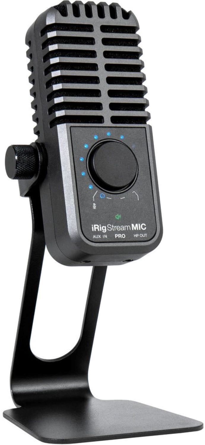 IK Multimedia IP-IRIG-STRMMICPRO-IN iRig Stream Mic Pro Audio Interface  with Integrated Microphone