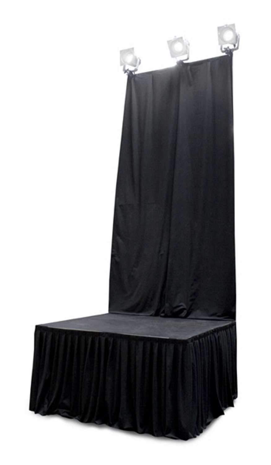 Staging 101 ISBDC4 4 Ft x 8 Ft Back Drop Stage Curtain - PSSL ProSound and Stage Lighting
