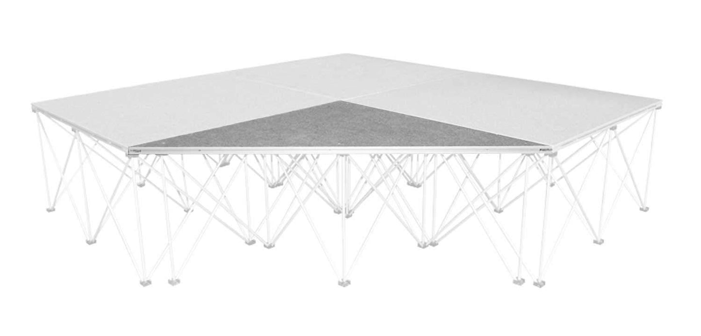 IntelliStage ISITPC4 Carpeted Triangle Stage Platform - PSSL ProSound and Stage Lighting
