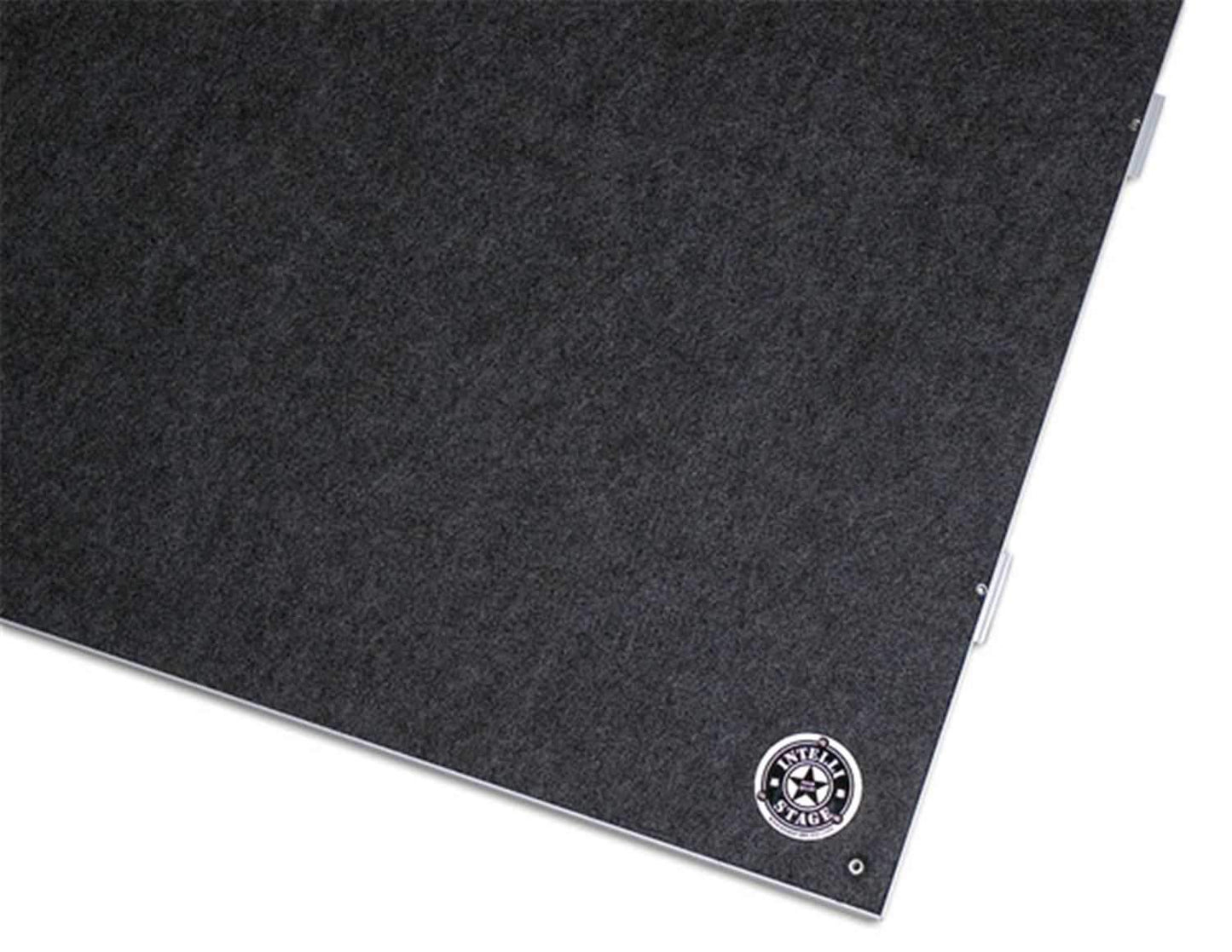 IntelliStage ISP4X4CD 4 Ft x 4 Ft Carpeted Square Stage Platform 2 Pack - PSSL ProSound and Stage Lighting