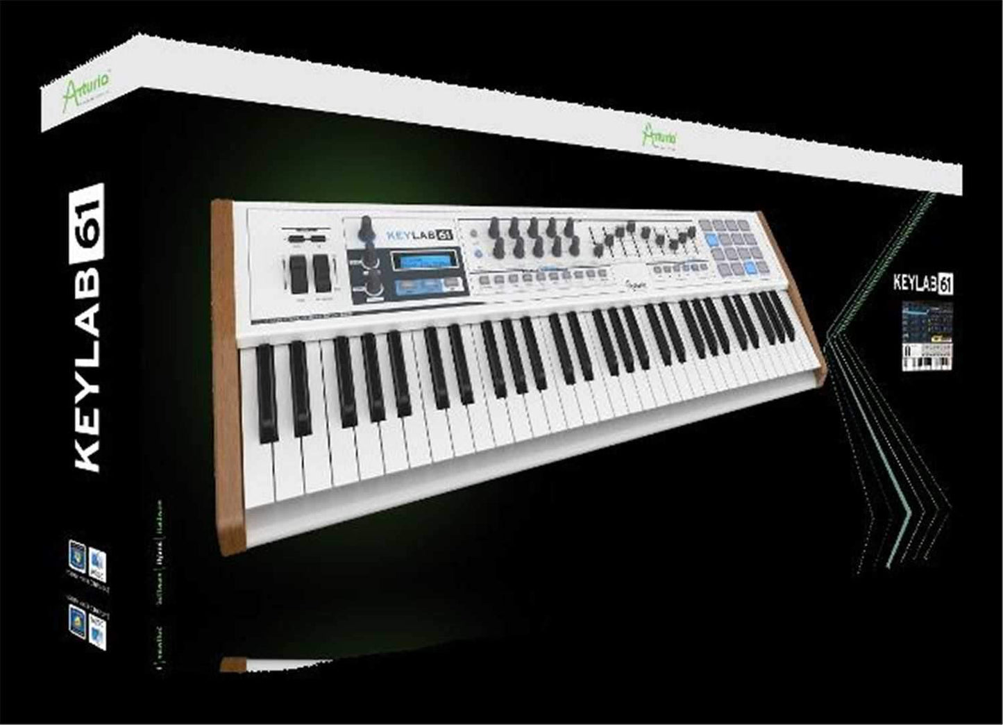 Arturia Keylab 61 61-key Compact Hybrid Synth - PSSL ProSound and Stage Lighting