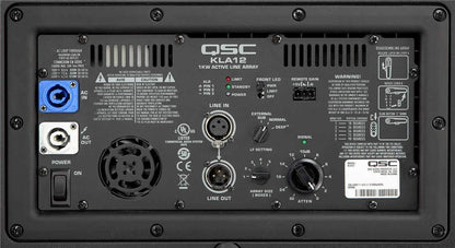 QSC KLA12-BK 12" 500W 2-Way Powered Line-Array Speaker (Black) - PSSL ProSound and Stage Lighting