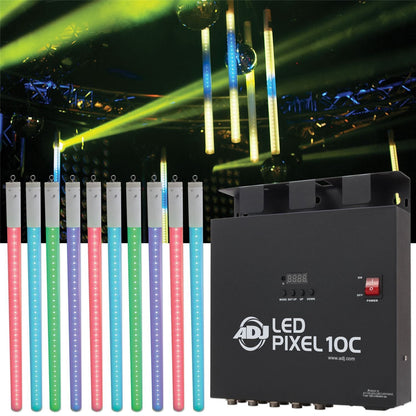 ADJ American DJ LED Pixel Tube System 10 Pack with Controller - PSSL ProSound and Stage Lighting