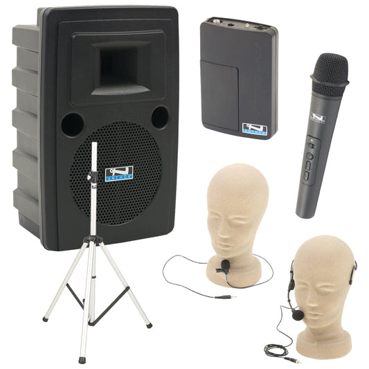 Anchor Audio LIB-BP2-HB XU2 System X2 Anchor-Air Speaker with Handheld/Lapel/Headband Microphones - PSSL ProSound and Stage Lighting