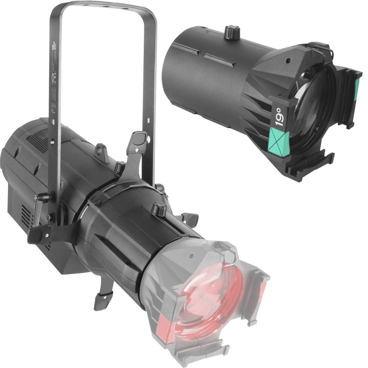 Chauvet Ovation E-910FC LED Ellipsoidal Light with 19-degree HD Lens - PSSL ProSound and Stage Lighting