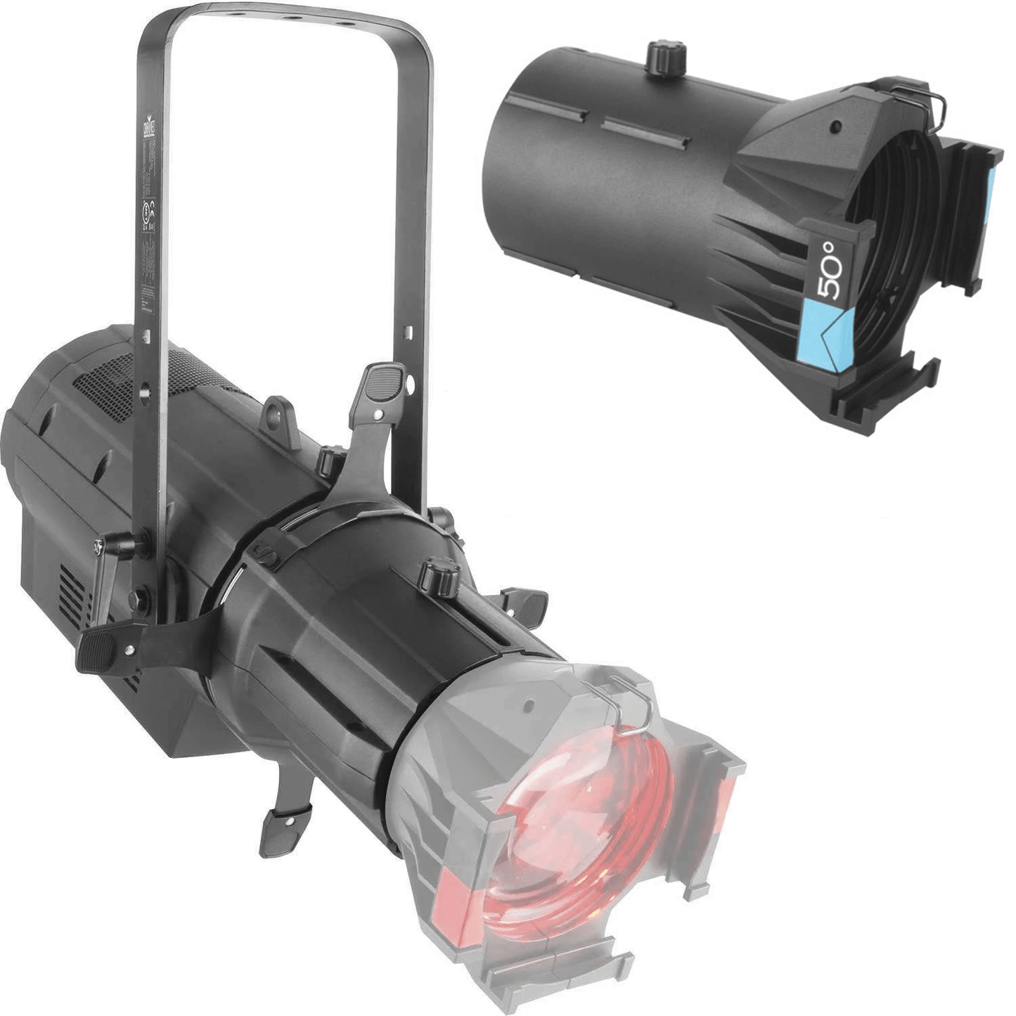 Chauvet Ovation E-910FC LED Ellipsoidal Light with 50-degree HD Lens - PSSL ProSound and Stage Lighting