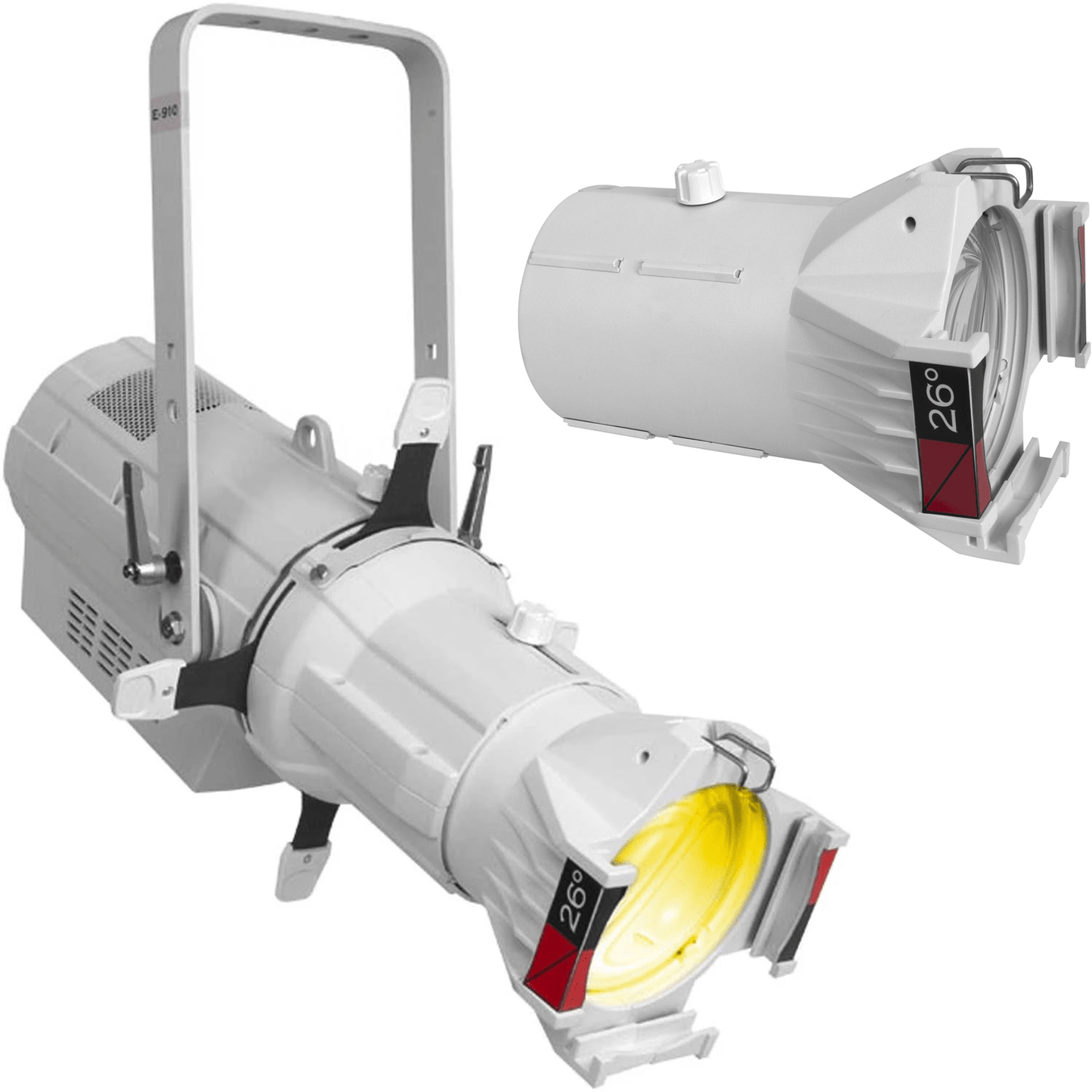 Chauvet Ovation E-910FC White LED Ellipsoidal Light with 26-degree HD Lens - PSSL ProSound and Stage Lighting