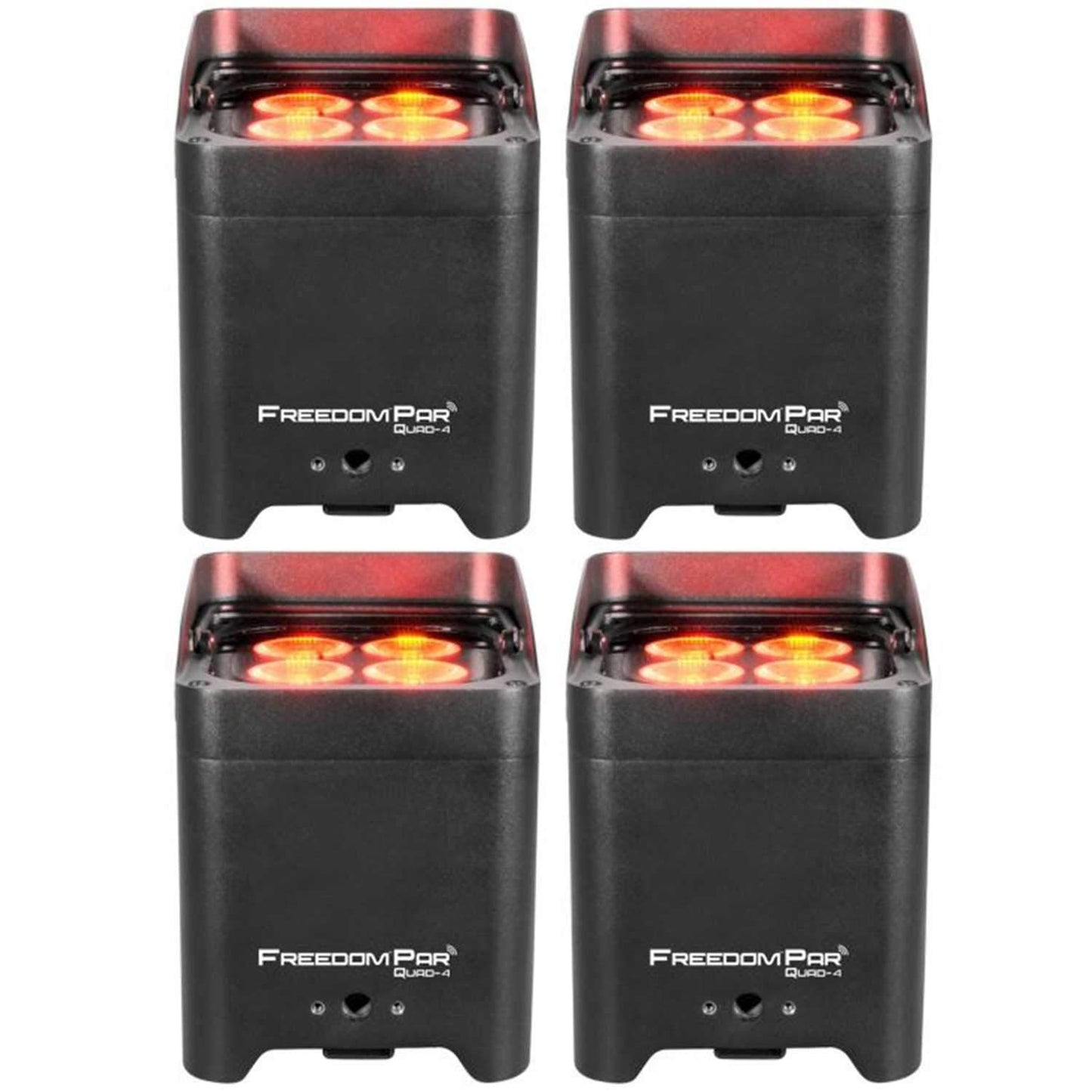 Chauvet Freedom Par Quad-4 RGBA Battery-Powered Wireless Wash Light 4-Pack - PSSL ProSound and Stage Lighting