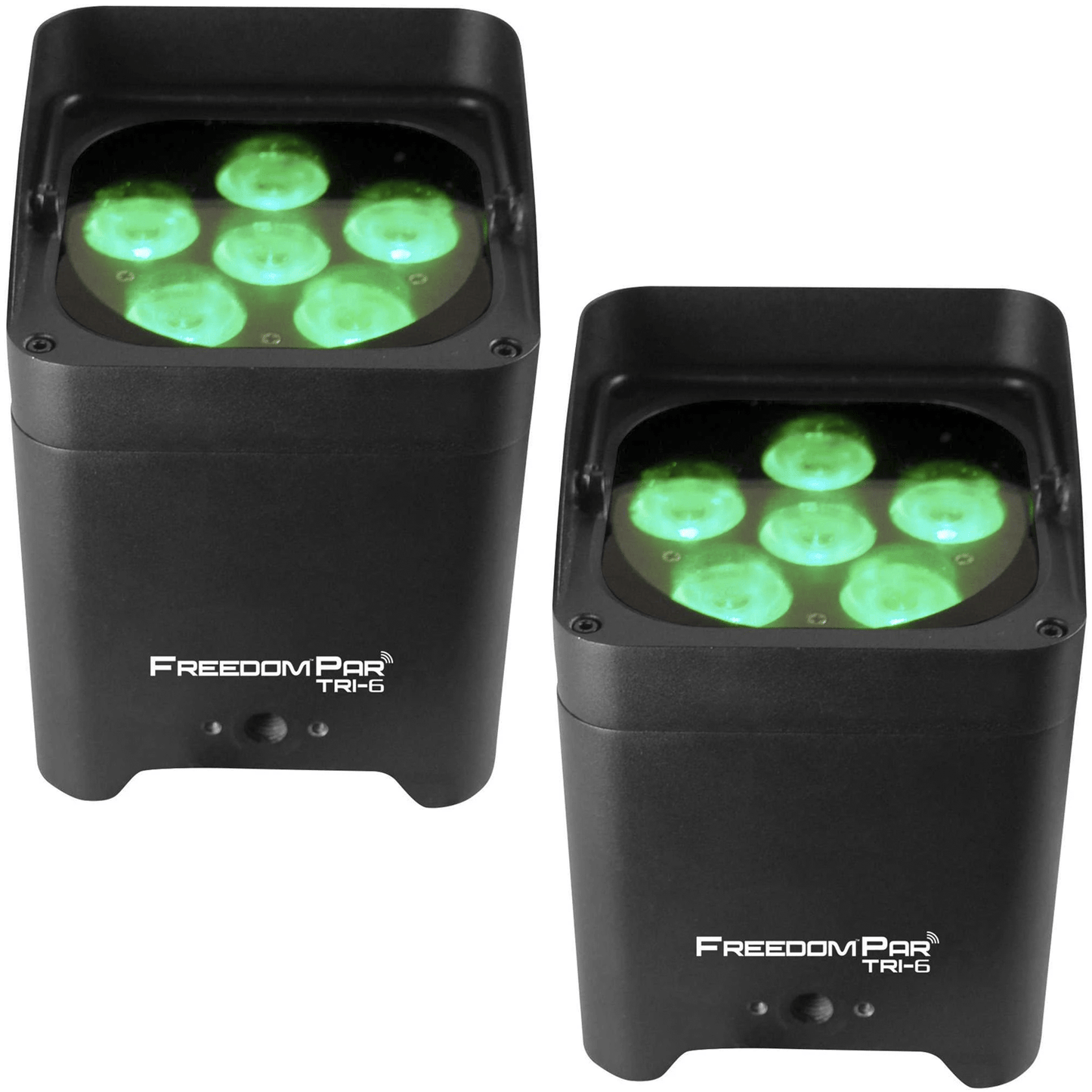 Chauvet Freedom Par Tri-6 RGB Battery-Powered Wireless Wash Light 2-Pack - PSSL ProSound and Stage Lighting