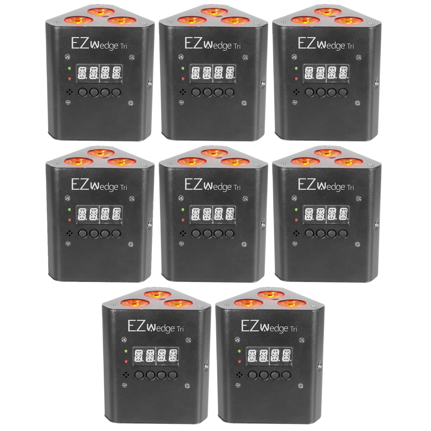 Chauvet EZWedge Tri RGB Battery Wash Light 8-Pack - PSSL ProSound and Stage Lighting