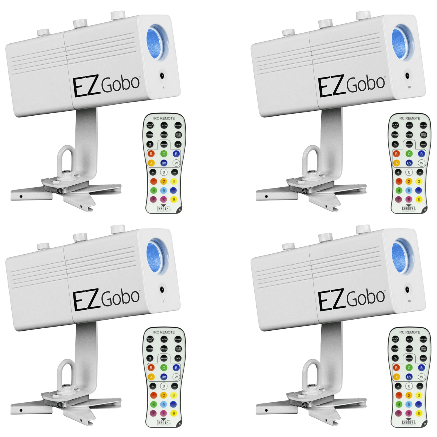 Chauvet EZGobo Battery-Powered LED Gobo Projector 4-pack - PSSL ProSound and Stage Lighting