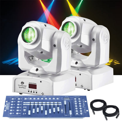 ADJ American DJ Inno Pocket Spot Pearl Moving Head Light 2-Pack System - PSSL ProSound and Stage Lighting