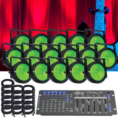 ADJ American DJ Dotz Par 16 Pack LED Light System - PSSL ProSound and Stage Lighting