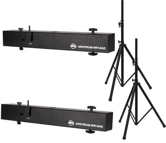 ADJ American DJ Airstream Wifi Bar 4-Channel Switch 2-Pack with Stands - PSSL ProSound and Stage Lighting