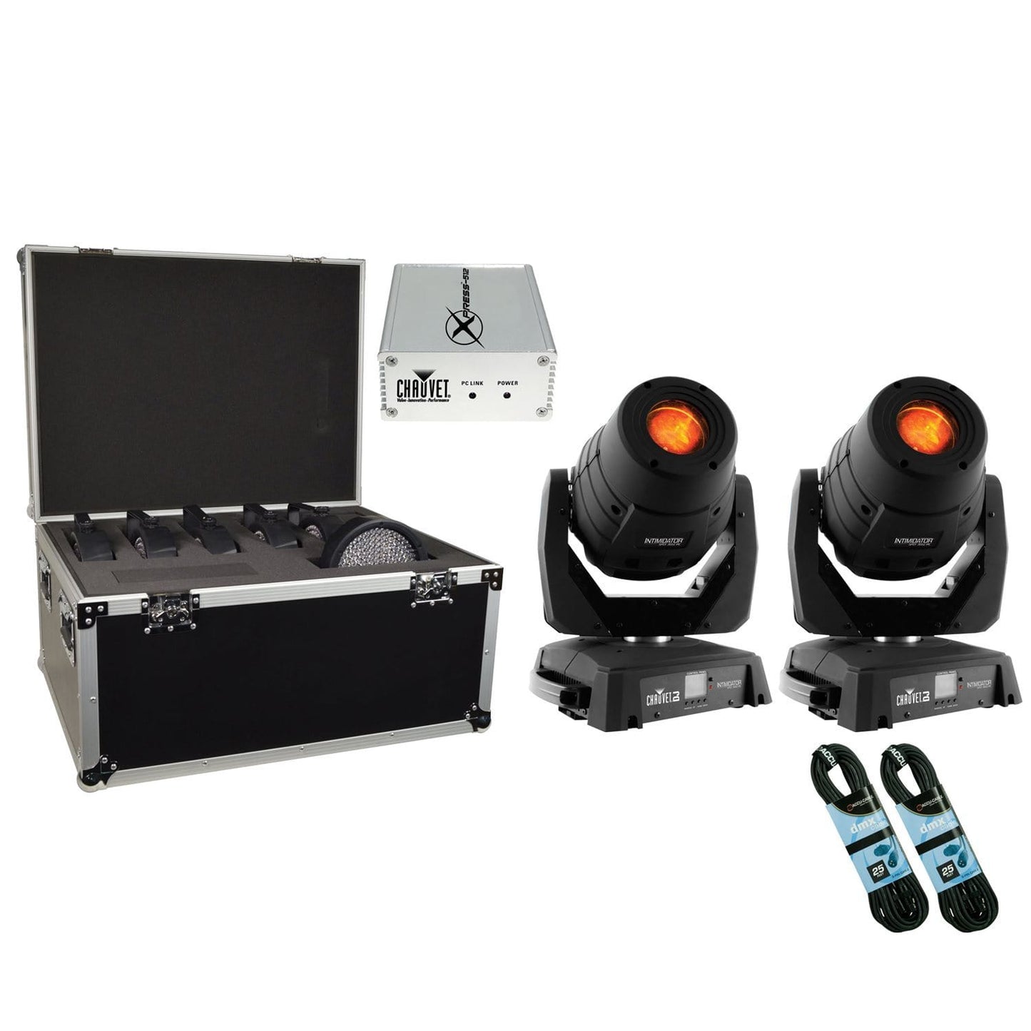 Chauvet Intimidator Spot 355Z IRC 2 Pack with Road Case - PSSL ProSound and Stage Lighting