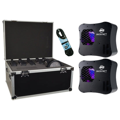 ADJ American DJ Ricochet 2 Pack with Road Case - PSSL ProSound and Stage Lighting