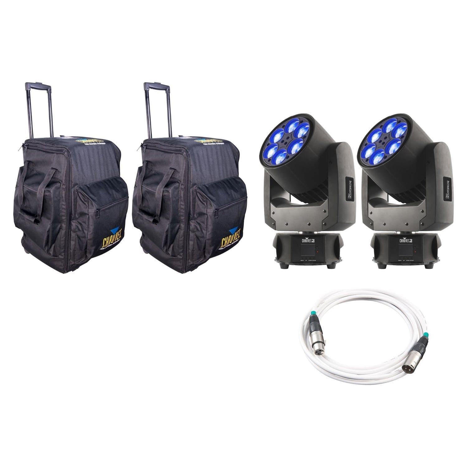 Chauvet Intimidator Trio 2 Pack with Travel Bags - PSSL ProSound and Stage Lighting