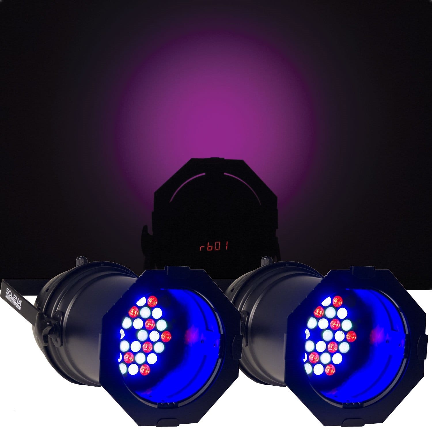 Solena Max Can 36 RGB 3x1-Watt RGB LED Light 2 Pack - PSSL ProSound and Stage Lighting