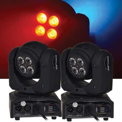 ColorKey Duo 64 8x8w Dual RGBW LED Moving Head Light 2-Pack - PSSL ProSound and Stage Lighting