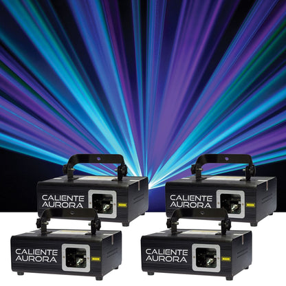 X-Laser Caliente Aurora CP RGB Aerial Laser Fixture 4-Pack - PSSL ProSound and Stage Lighting