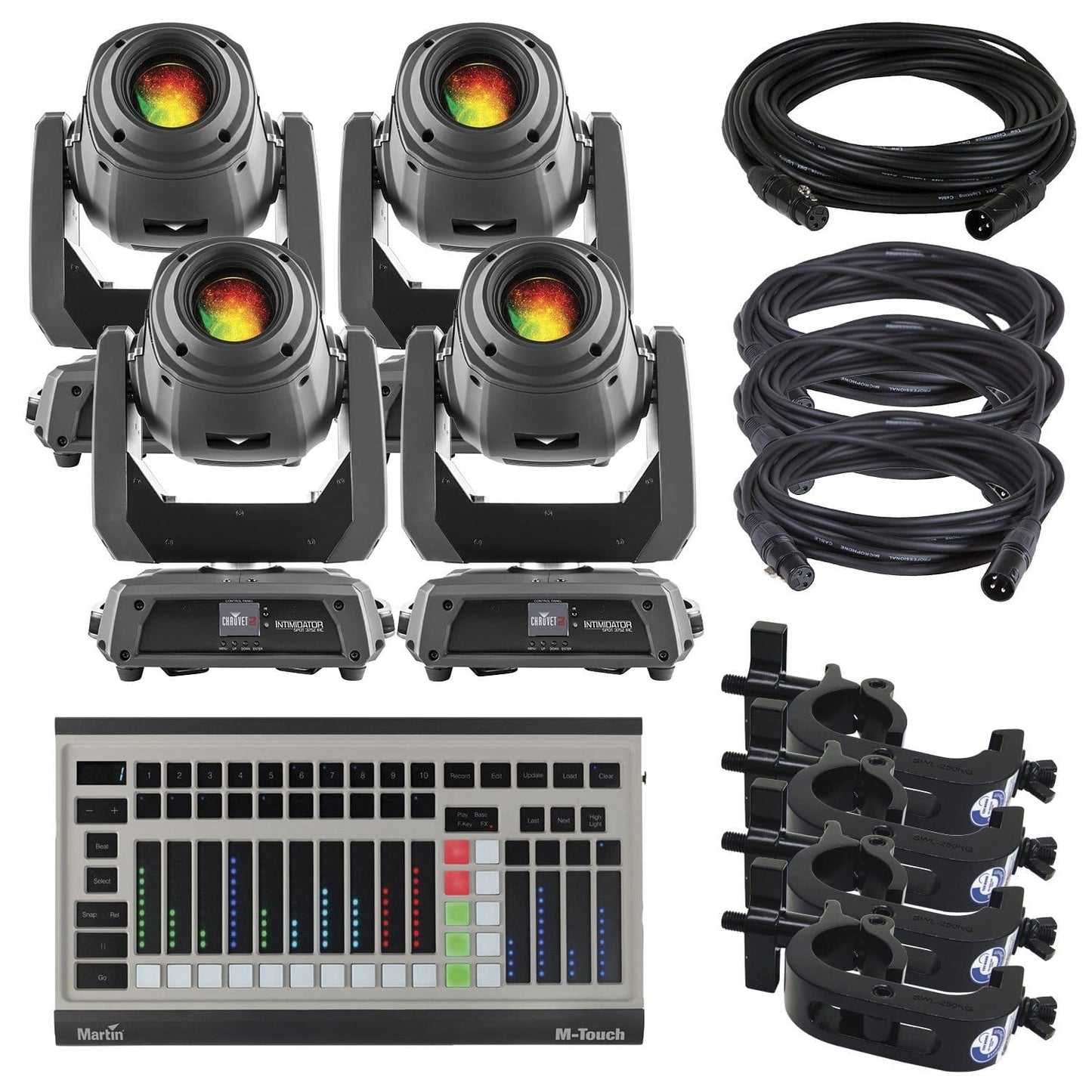 Chauvet Intimidator Spot 375Z IRC 4-Pack with DMX Controller - PSSL ProSound and Stage Lighting
