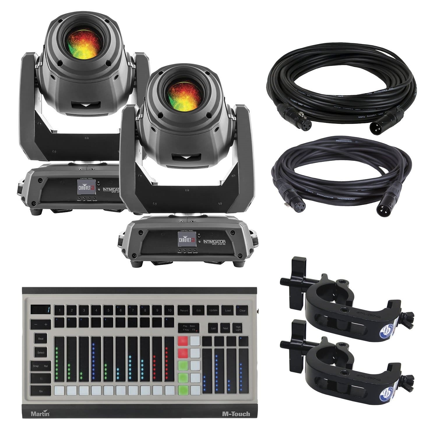 Chauvet Intimidator Spot 375Z IRC 2-Pack with M-Touch DMX Controller - PSSL ProSound and Stage Lighting