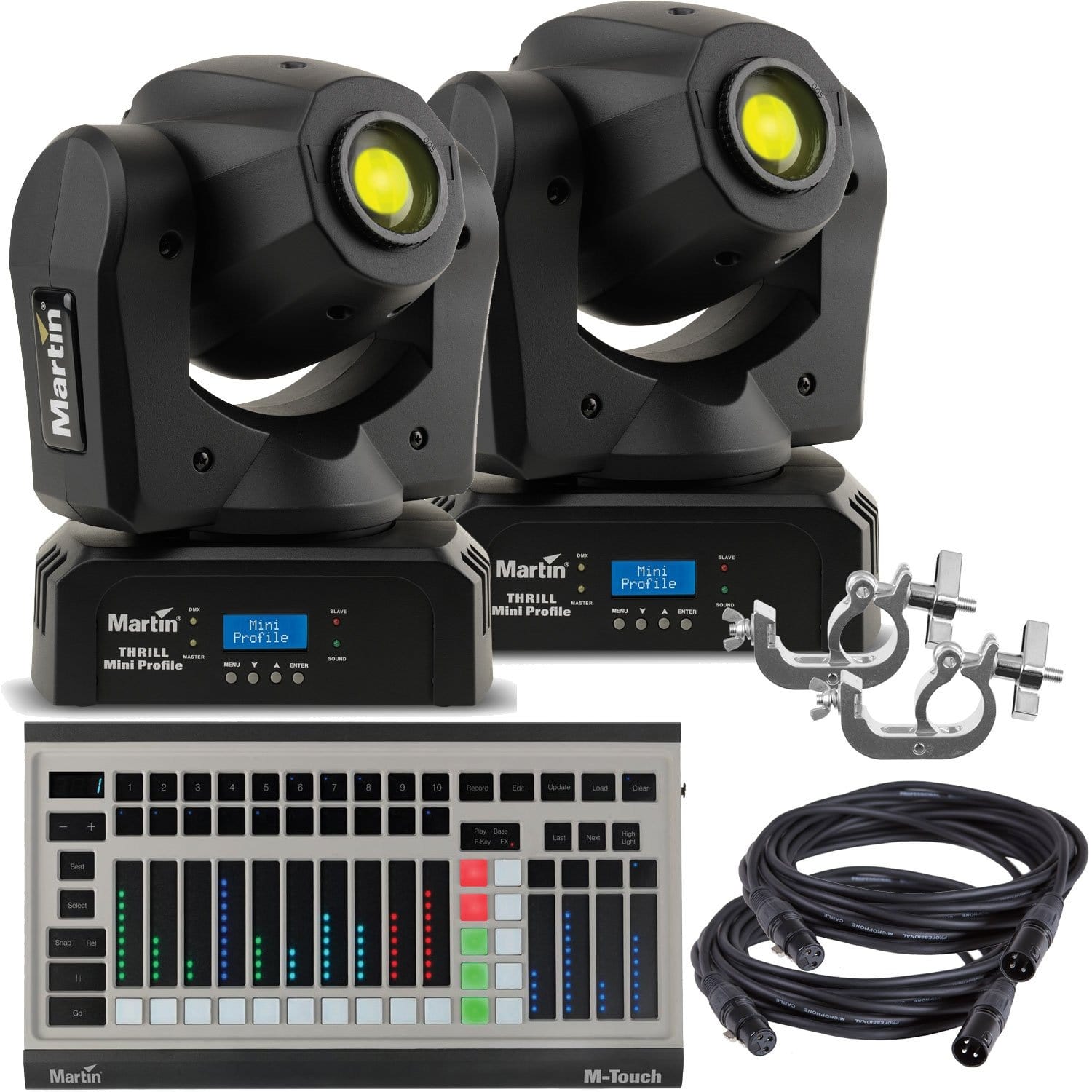 Martin THRILL Mini Profile 2-Pack with DMX Controller - PSSL ProSound and Stage Lighting