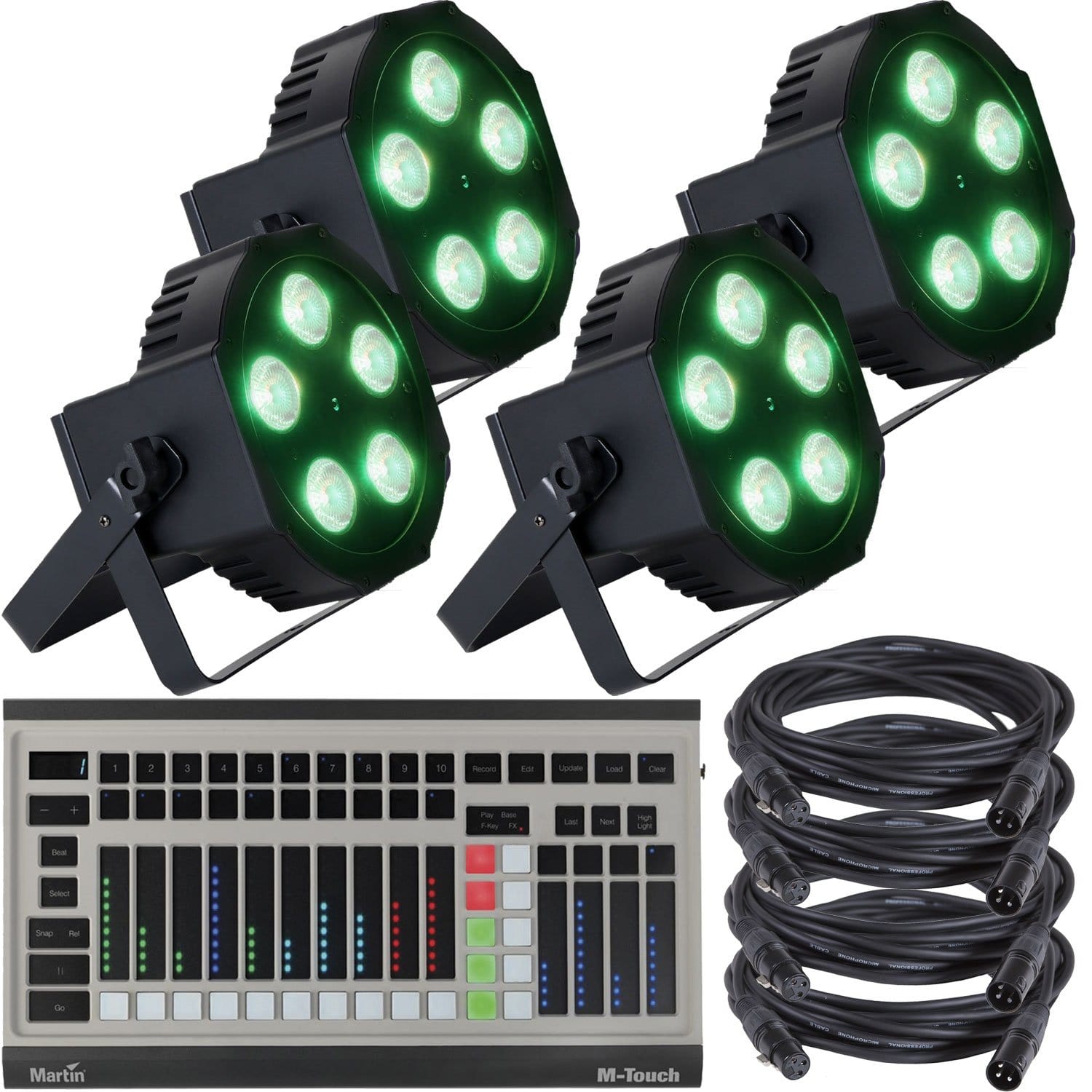 Martin THRILL Slimpar 64 Wash Light 4-Pack with DMX Controller - PSSL ProSound and Stage Lighting