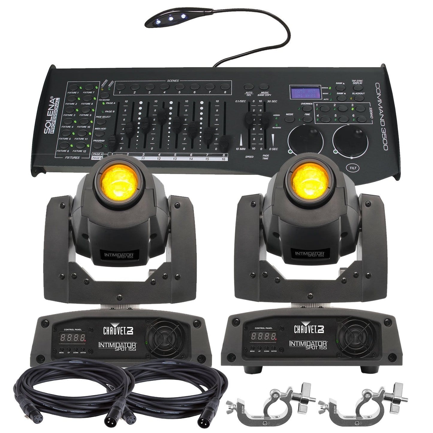 Chauvet Intimidator Spot 155 Moving Head 2-Pack with Controller - PSSL ProSound and Stage Lighting