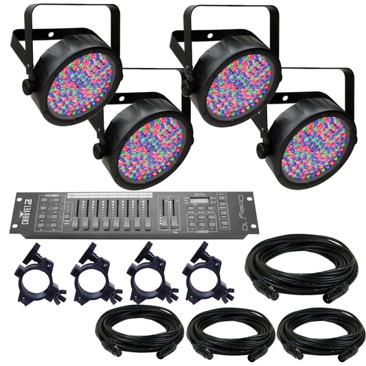 Chauvet SlimPAR 56 x 4 Complete LED Wash & Stage Lighting System - PSSL ProSound and Stage Lighting