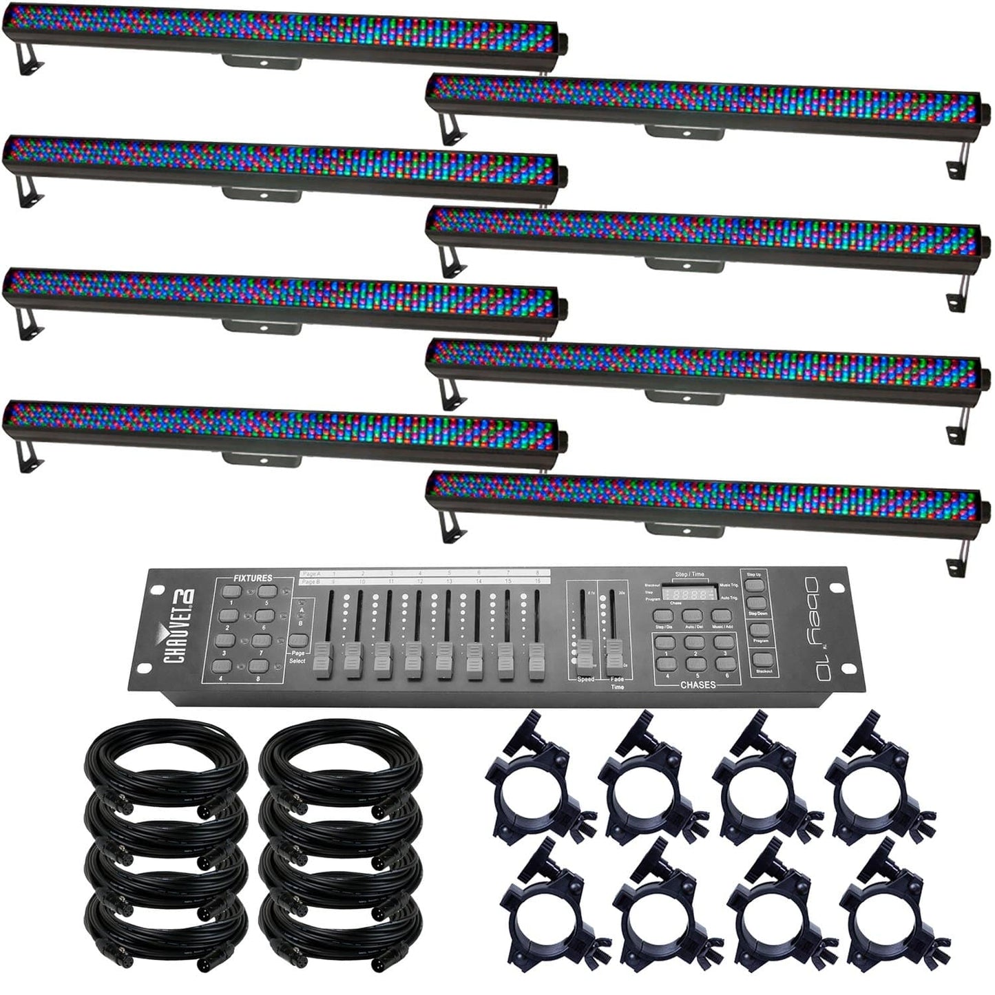 Chauvet COLORrail IRC x 8 Complete Lighting System - PSSL ProSound and Stage Lighting