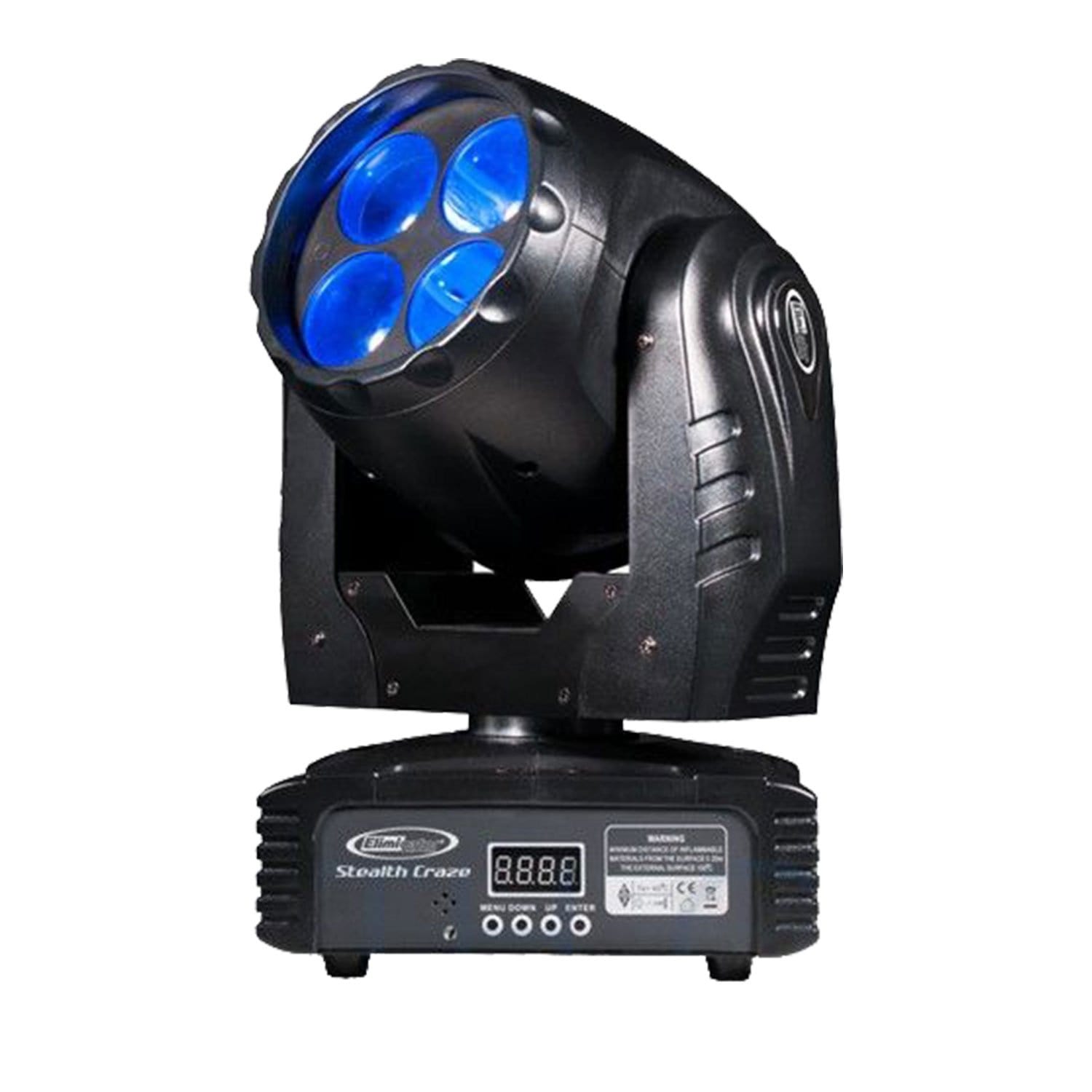 Eliminator Stealth Craze LED Moving Head 4-Pack Lighting System - PSSL ProSound and Stage Lighting