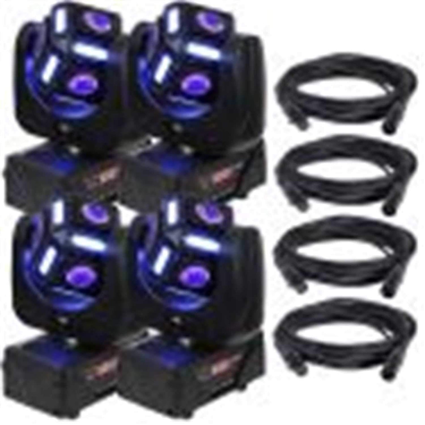 Blizzard Snake Eyes Mini LED Light 4-Pack with DMX Cables - PSSL ProSound and Stage Lighting