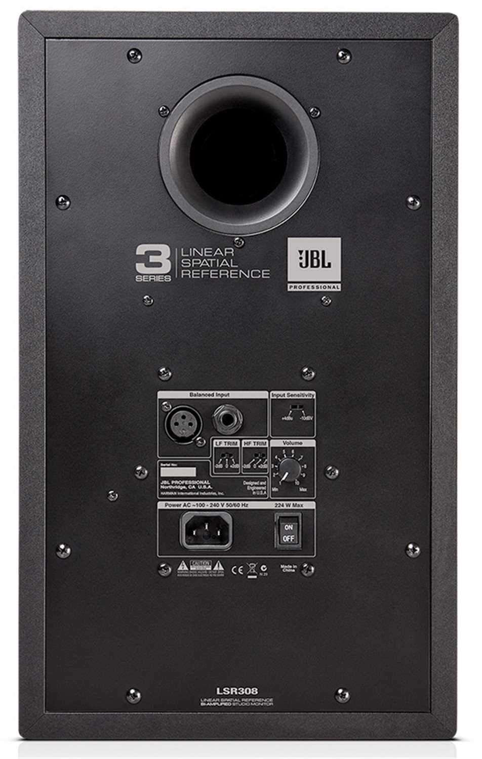 JBL LSR308 8" Powered Recording Studio Monitor EA - PSSL ProSound and Stage Lighting
