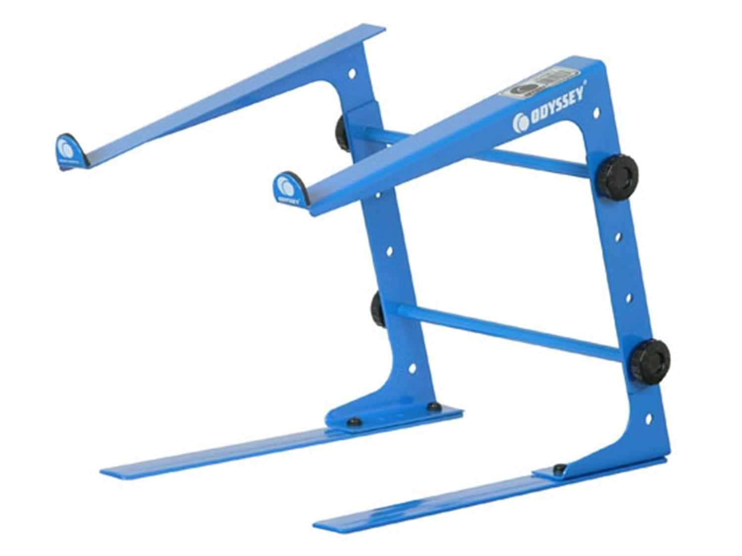 Odyssey LSTAND BLUE DJ Laptop Stand with Clamps - PSSL ProSound and Stage Lighting
