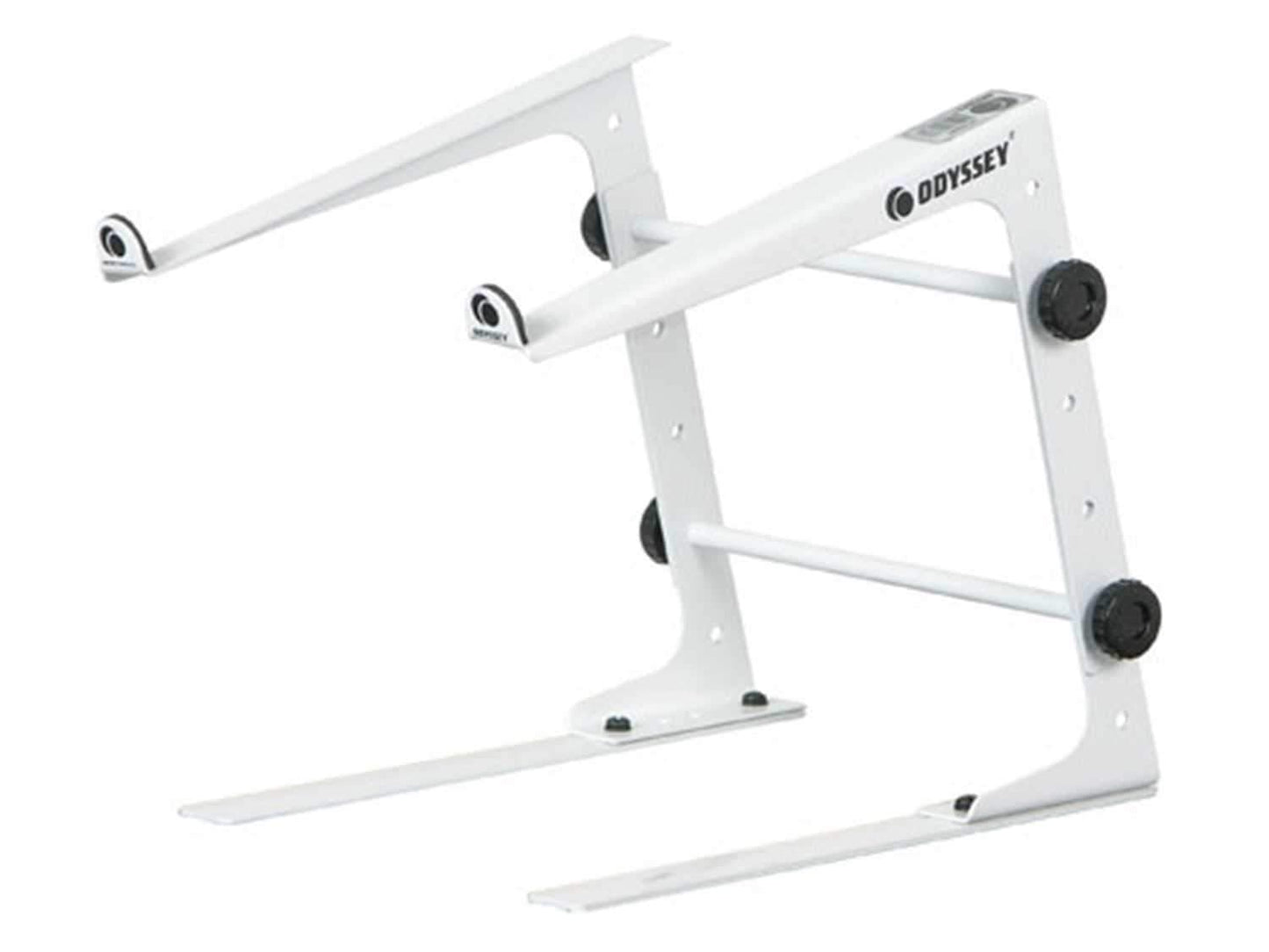 Odyssey LSTANDS White Table Top DJ Laptop Stand - PSSL ProSound and Stage Lighting