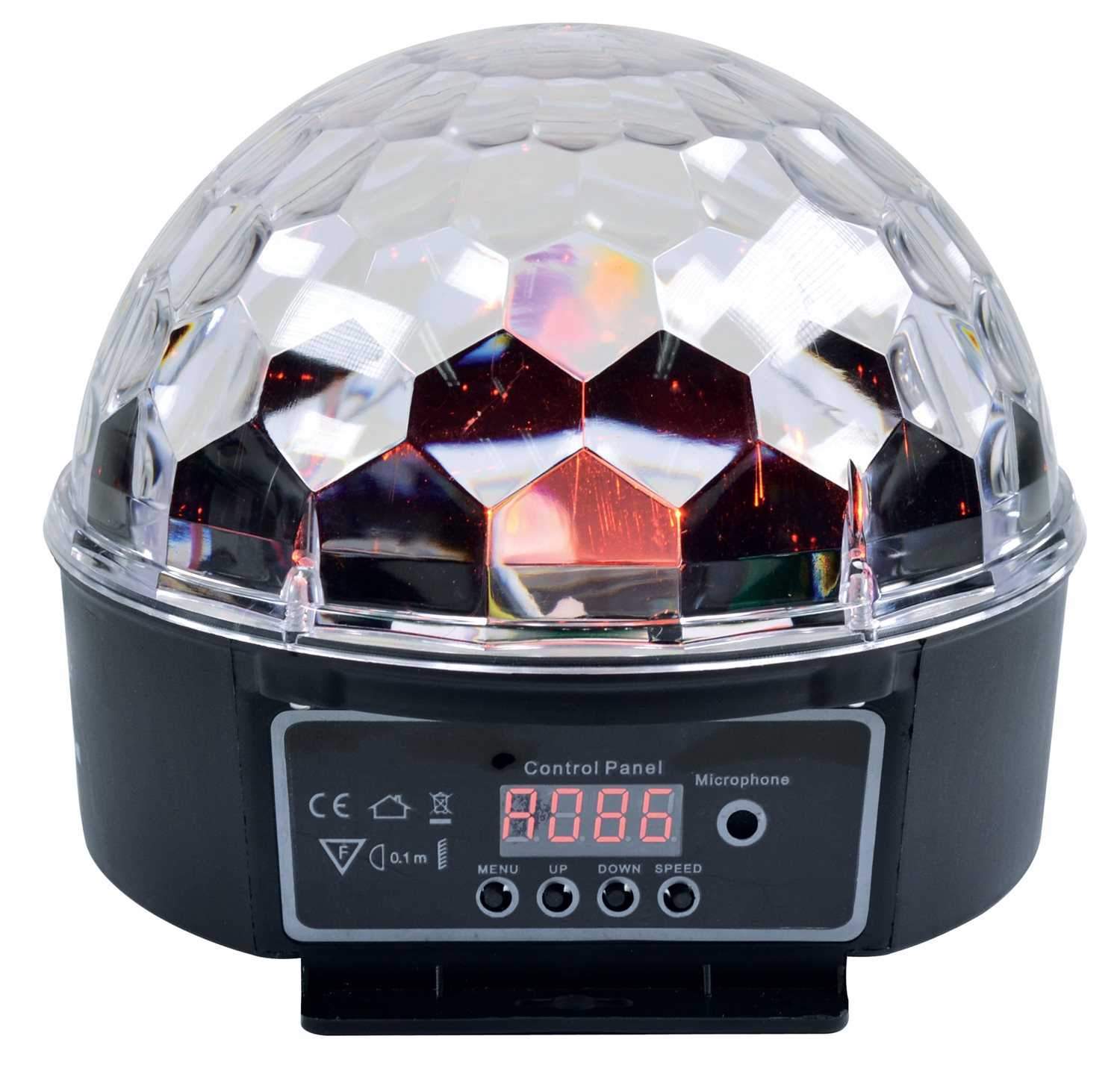 Solena LED Crystal Ball Effect Light with Remote - PSSL ProSound and Stage Lighting