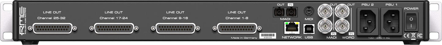 RME M32 DA Pro 32-Channel High-End 192 kHz DA Converter - PSSL ProSound and Stage Lighting