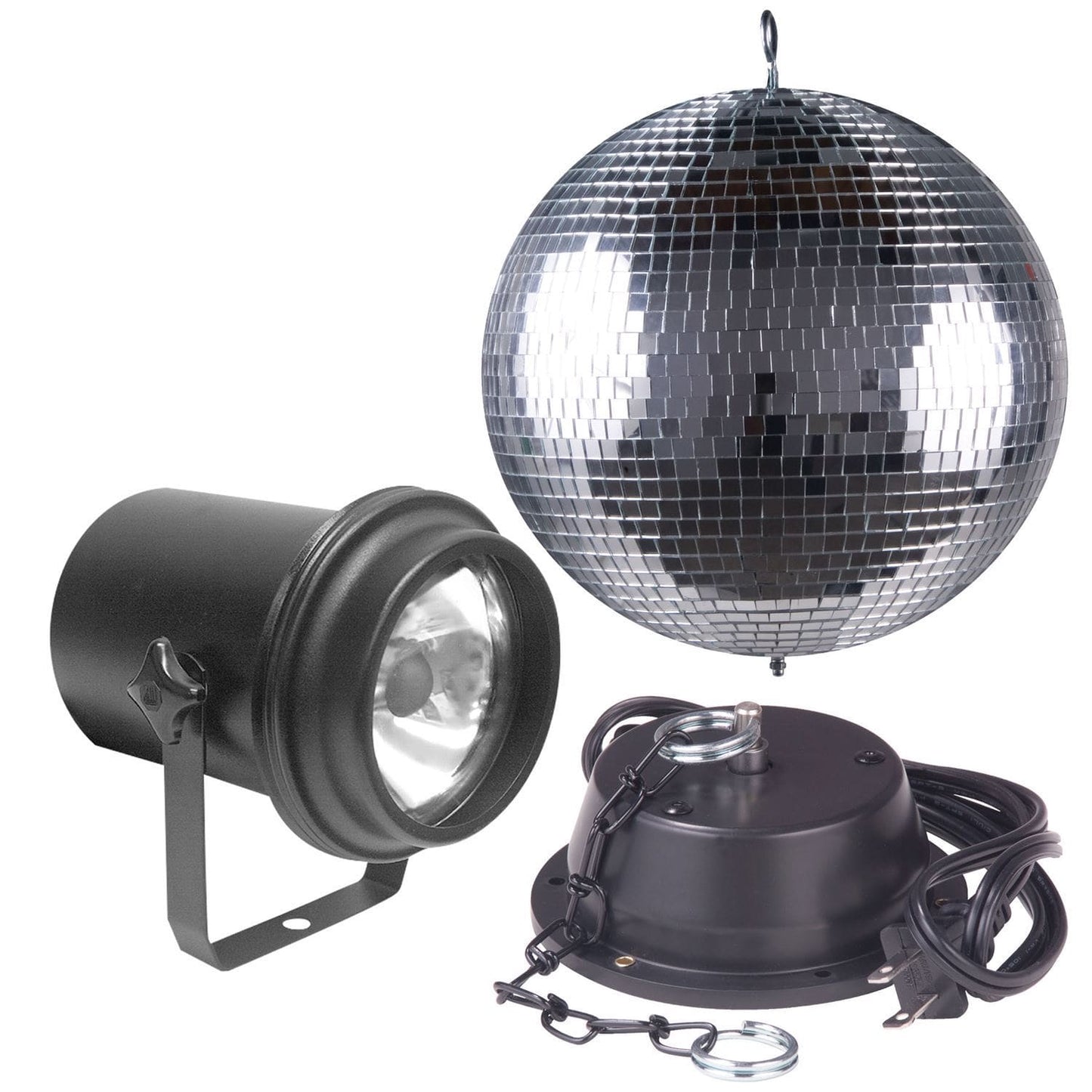 ADJ American DJ M500L 12-Inch Mirror Ball & Light Pack - PSSL ProSound and Stage Lighting