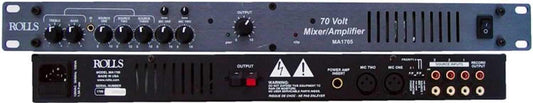 Rolls MA1705 70W 70V Mixer/Amplifier 1U - PSSL ProSound and Stage Lighting