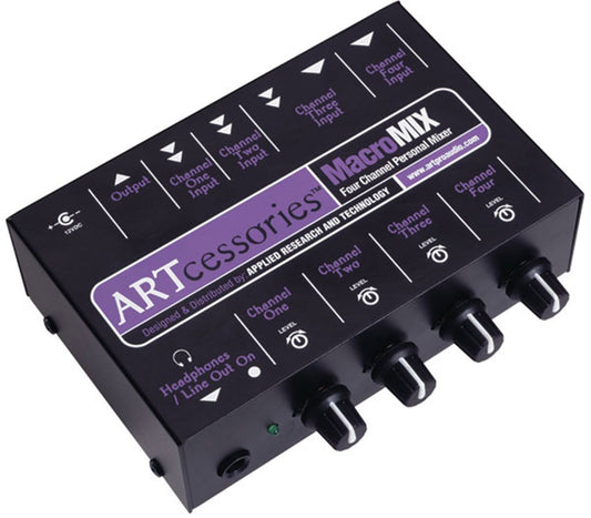 ART MACROMIX 4-Channel Personal Mixer - PSSL ProSound and Stage Lighting