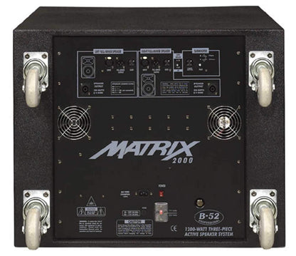 B52 MATRIX-2000 3-Piece Powered Speaker System - PSSL ProSound and Stage Lighting