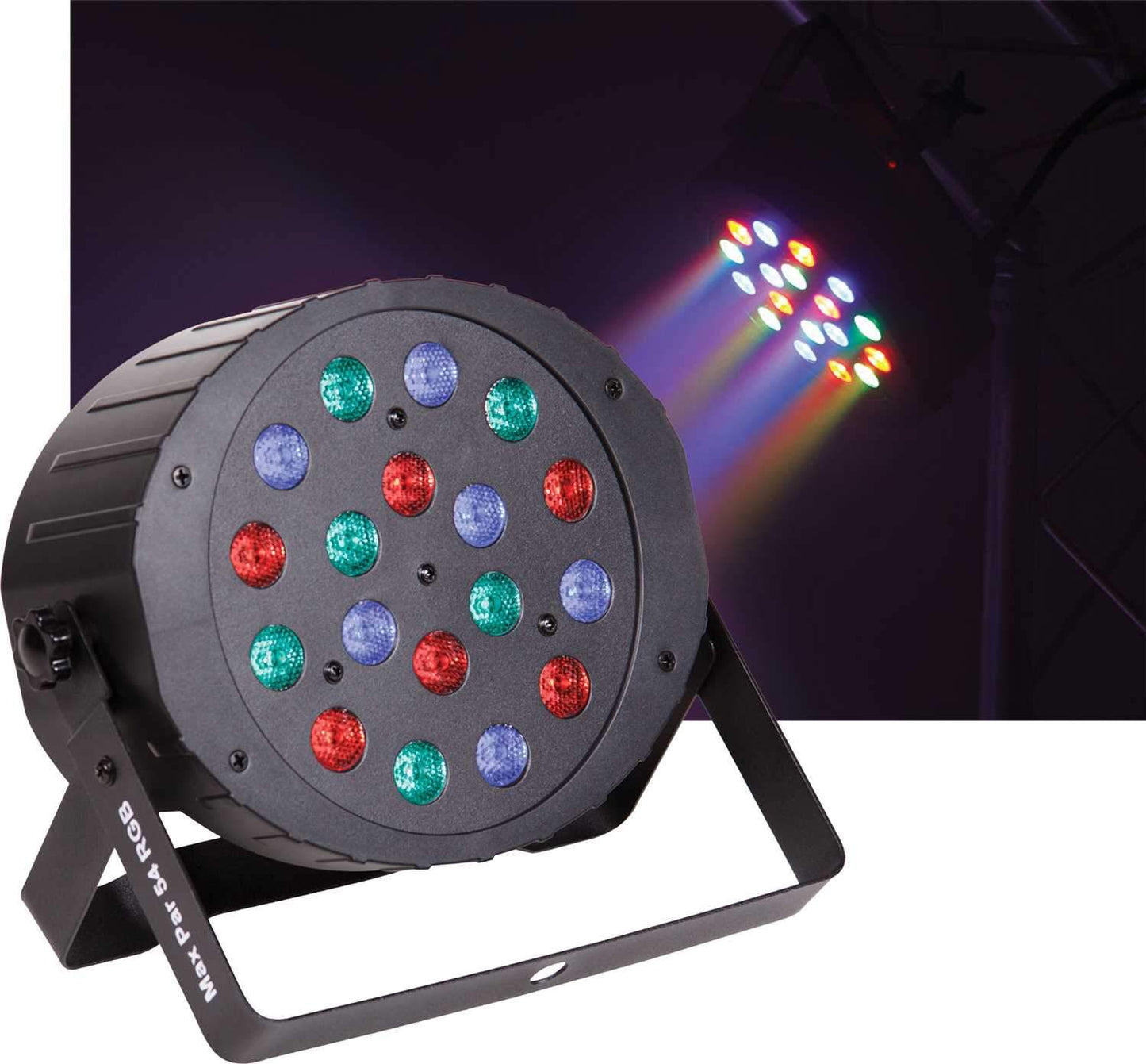 Solena Max Par 54 18x3-Watt DMX RGB LED Light - PSSL ProSound and Stage Lighting