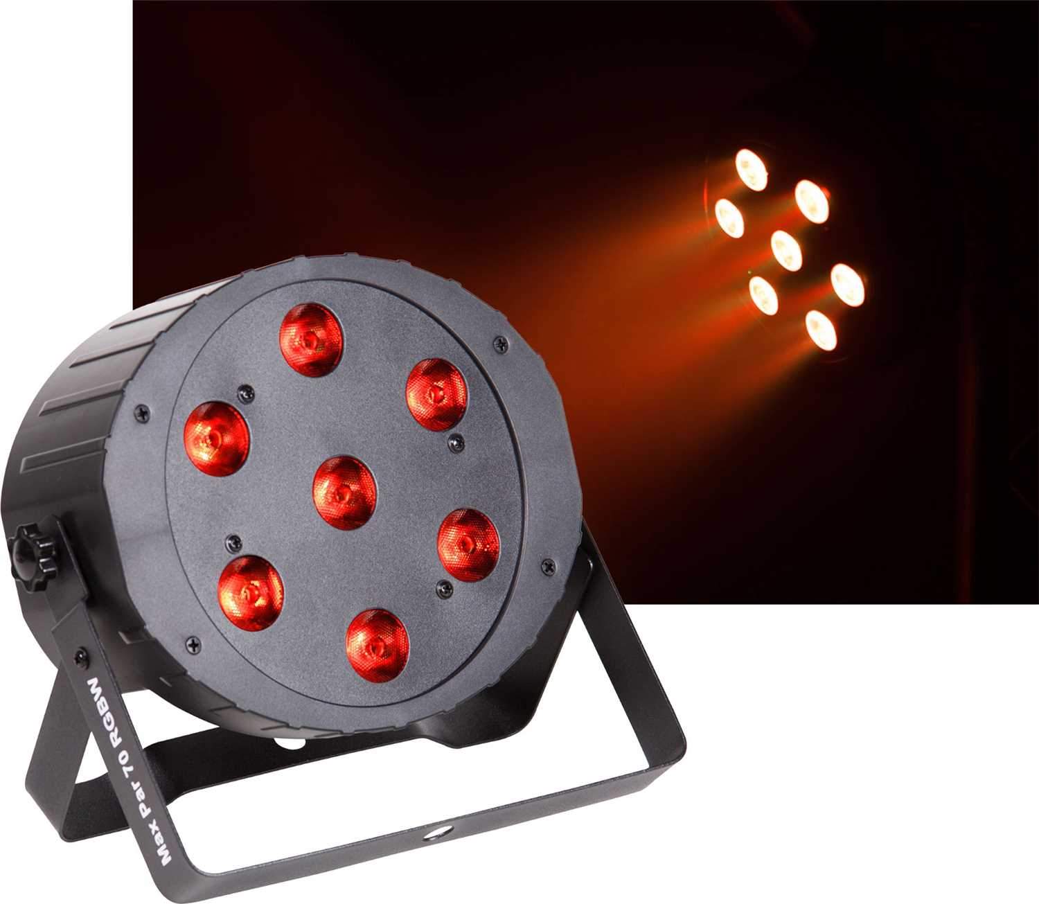 Solena Max Par 70 DMX 7x10-Watt RGBW LED Light - PSSL ProSound and Stage Lighting