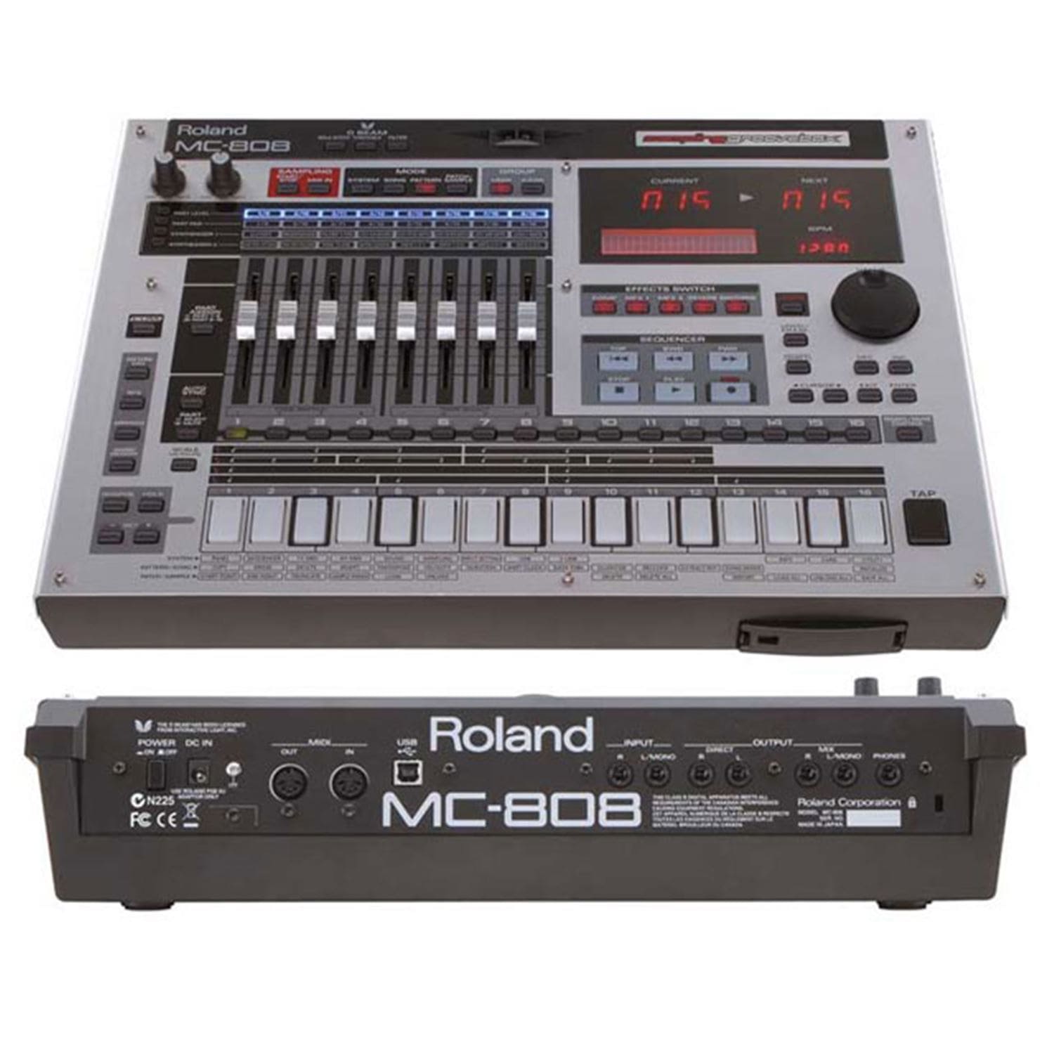 Roland MC808 Sample Groovebox with Motorized Faders
